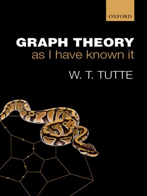 cover image of Graph Theory As I Have Known It